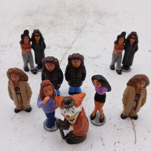 Lot of 11 Homies Mini Figures – Female Urban Toy Set + Clown Figure (2002)